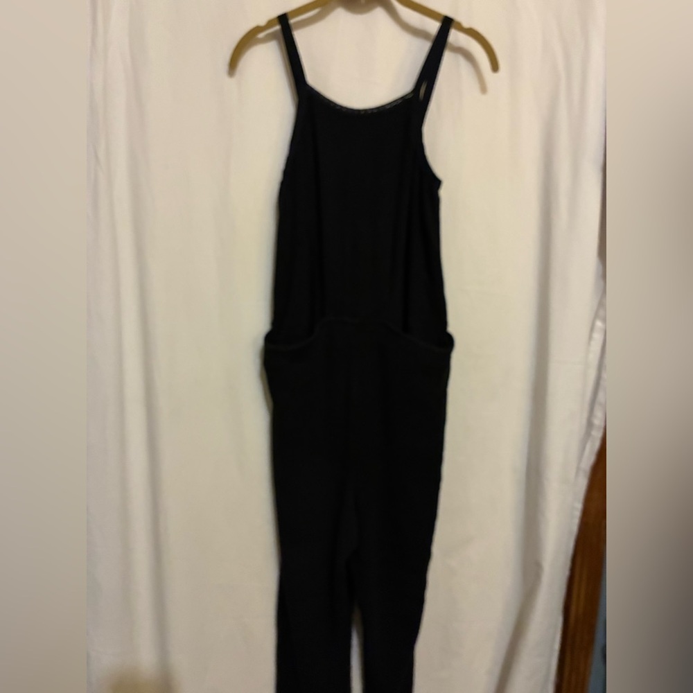 Free People Black Sleeveless Jumpsuit